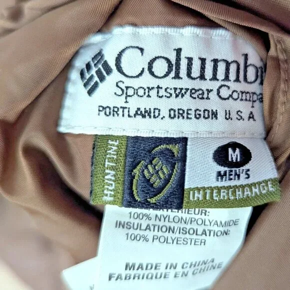 Vtg Columbia Mossy Oak Breakup Reversible Camo Jacket Men’s M 1995 Hunting Coat - Picture 2 of 14